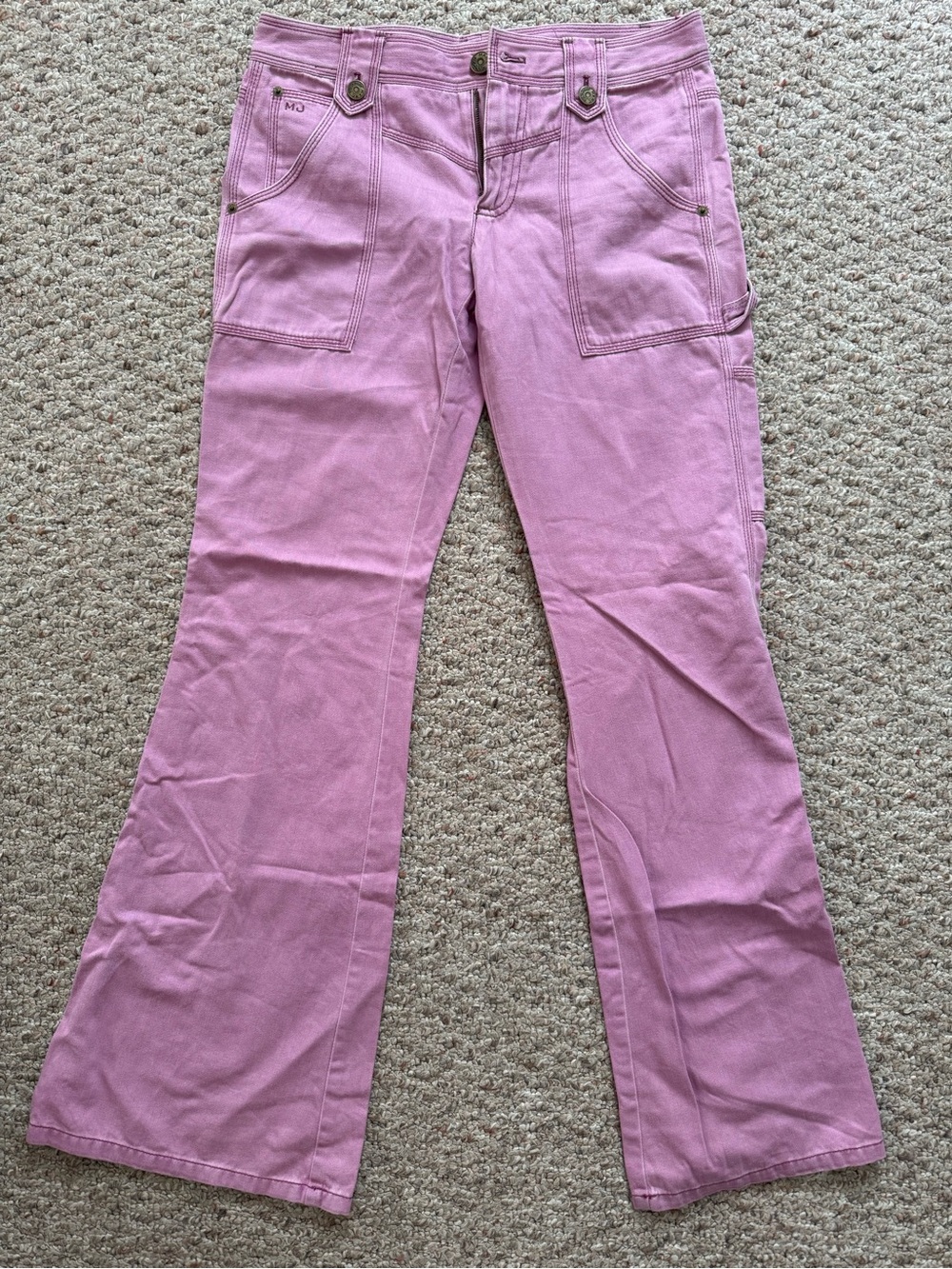 Marc Jacobs Lavender-Pink Boot-Cut Utility Pants